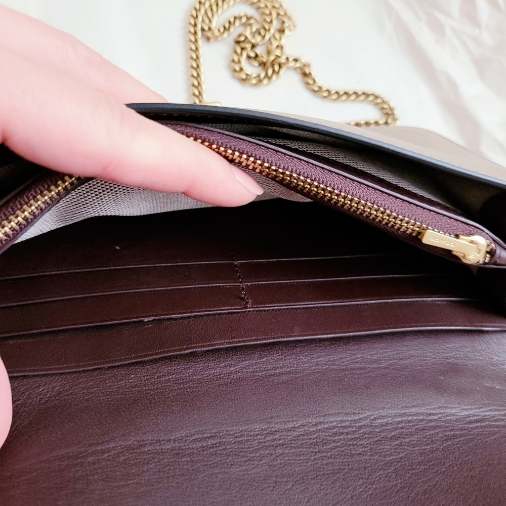 COACH  Riley Chain Clutch In Colorblock WALLET ON CHAIN - Picture 8 of 16